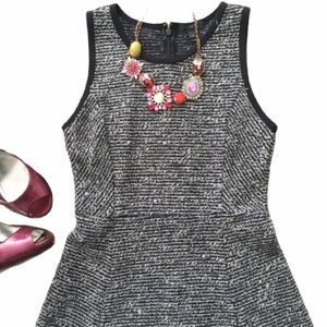 J.Crew Light Black Tweed Dress